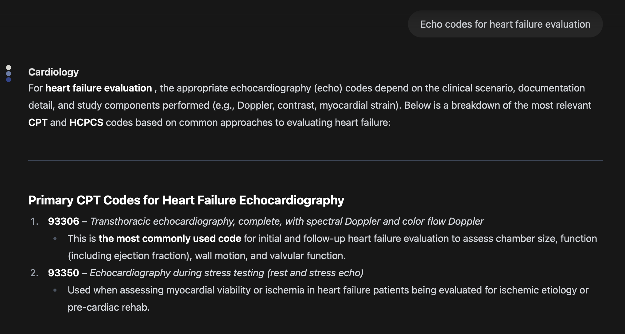Echo Codes for HF